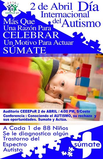 Diagnostican autismo a uno de cada 88 niños