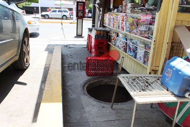 Continúa el robo de tapas de alcantarillas en Poza Rica