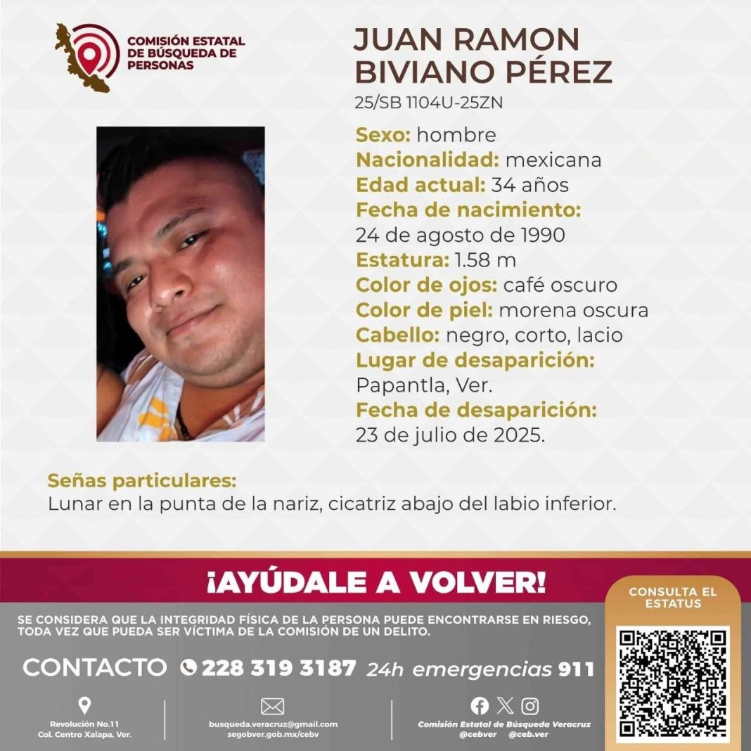 Familia busca a papanteco desaparecido