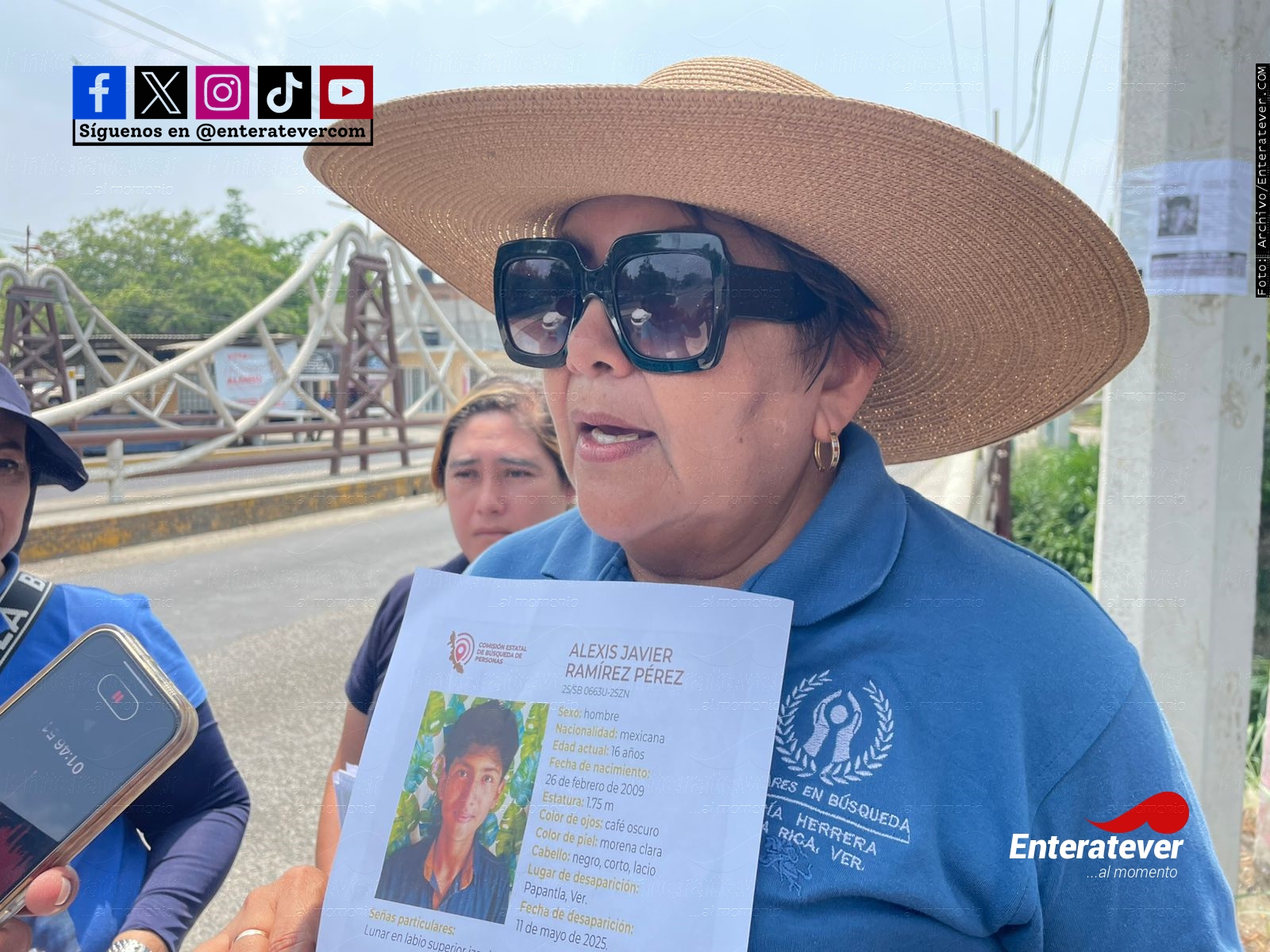 Colectivo María Herrera difunde fichas de búsqueda en municipios del norte del estado