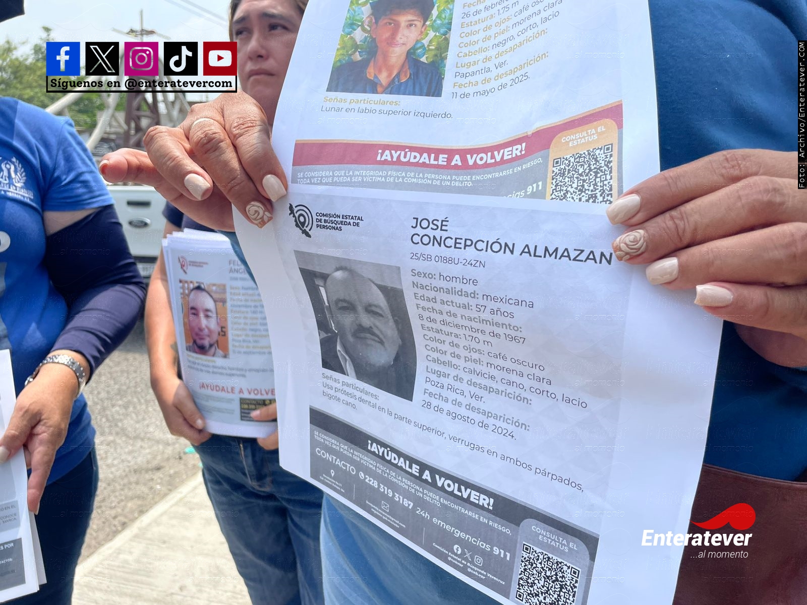 Colectivo María Herrera difunde fichas de búsqueda en municipios del norte del estado