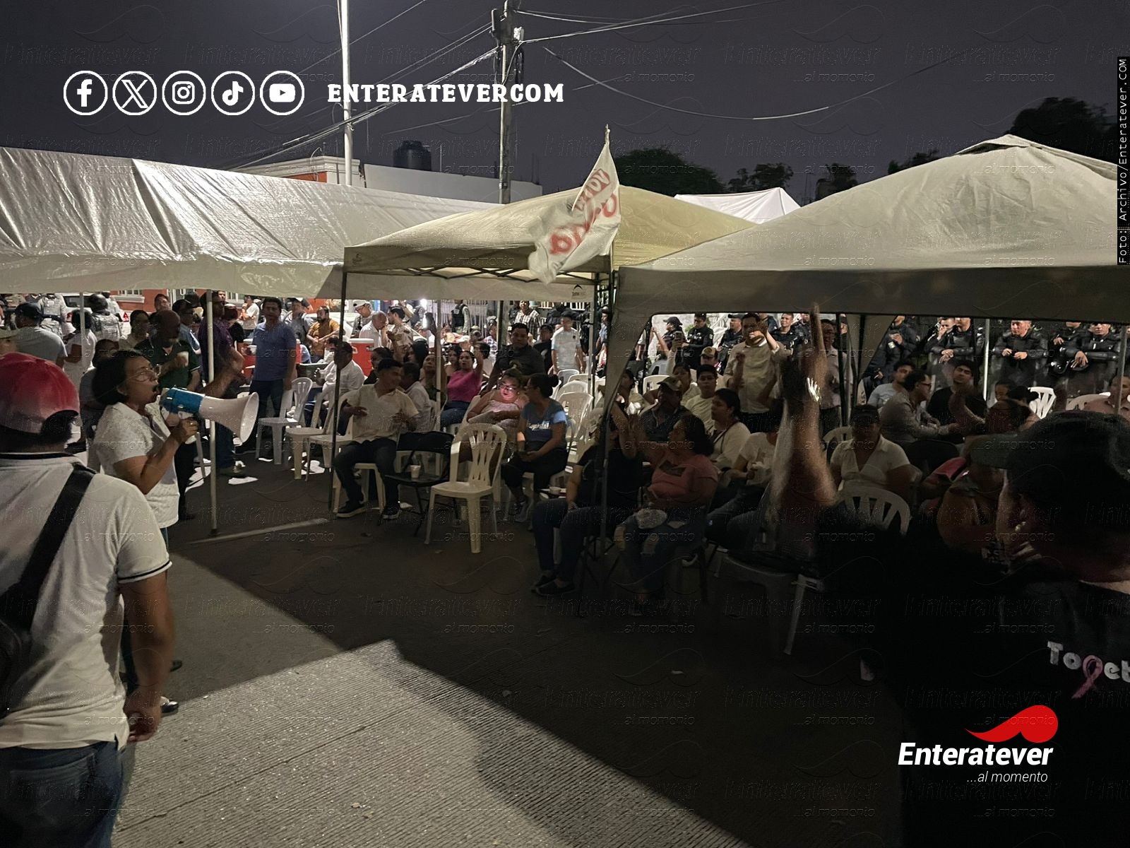 Se cumplen 24 horas de la toma de las instalaciones del OPLE en Poza Rica