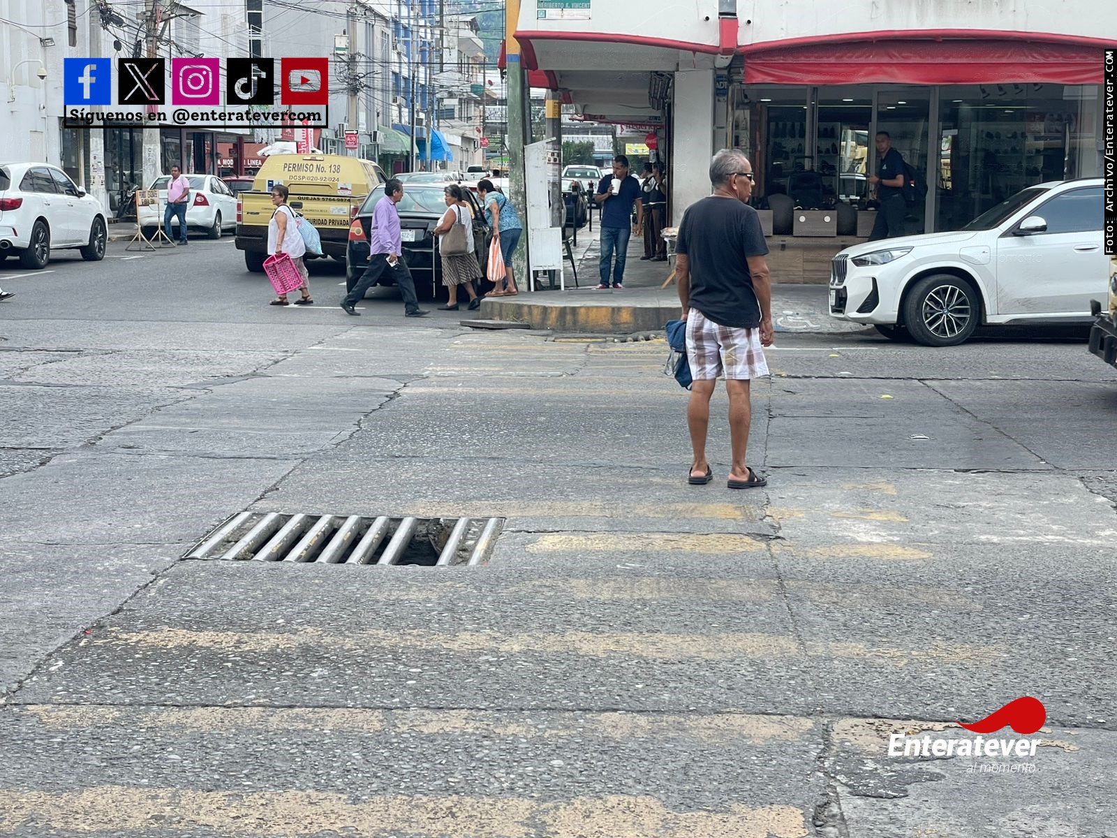Ciudadanía denuncia malas condiciones de coladeras en avenida Heriberto Kehoe V.